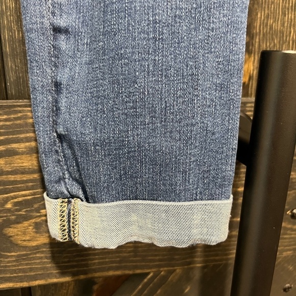 AG Adriano Goldschmied Jeans 27 Ankle Crop Cuffed Distressed Boho Mid Rise - Picture 8 of 16